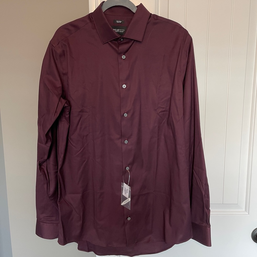 Men’s Maroon Dress Shirt